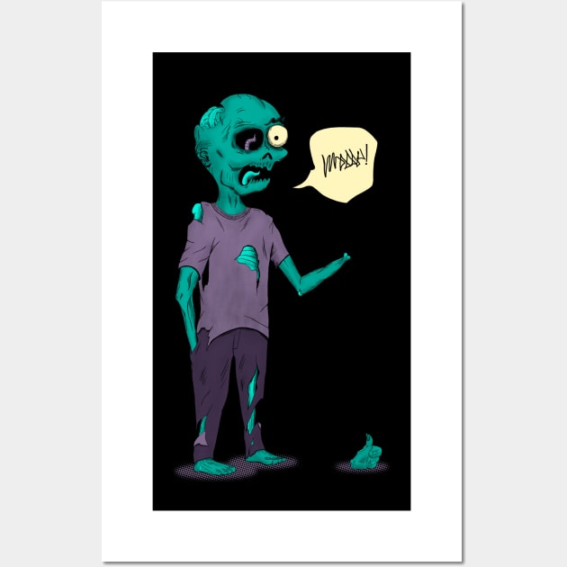 Everything is Ok - Zombie Edition Wall Art by Sachpica